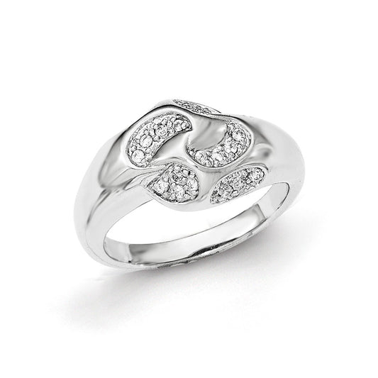 Sterling Silver Cz Ring