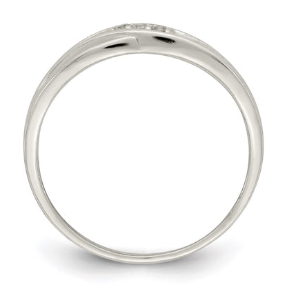 Sterling Silver Cz Ring