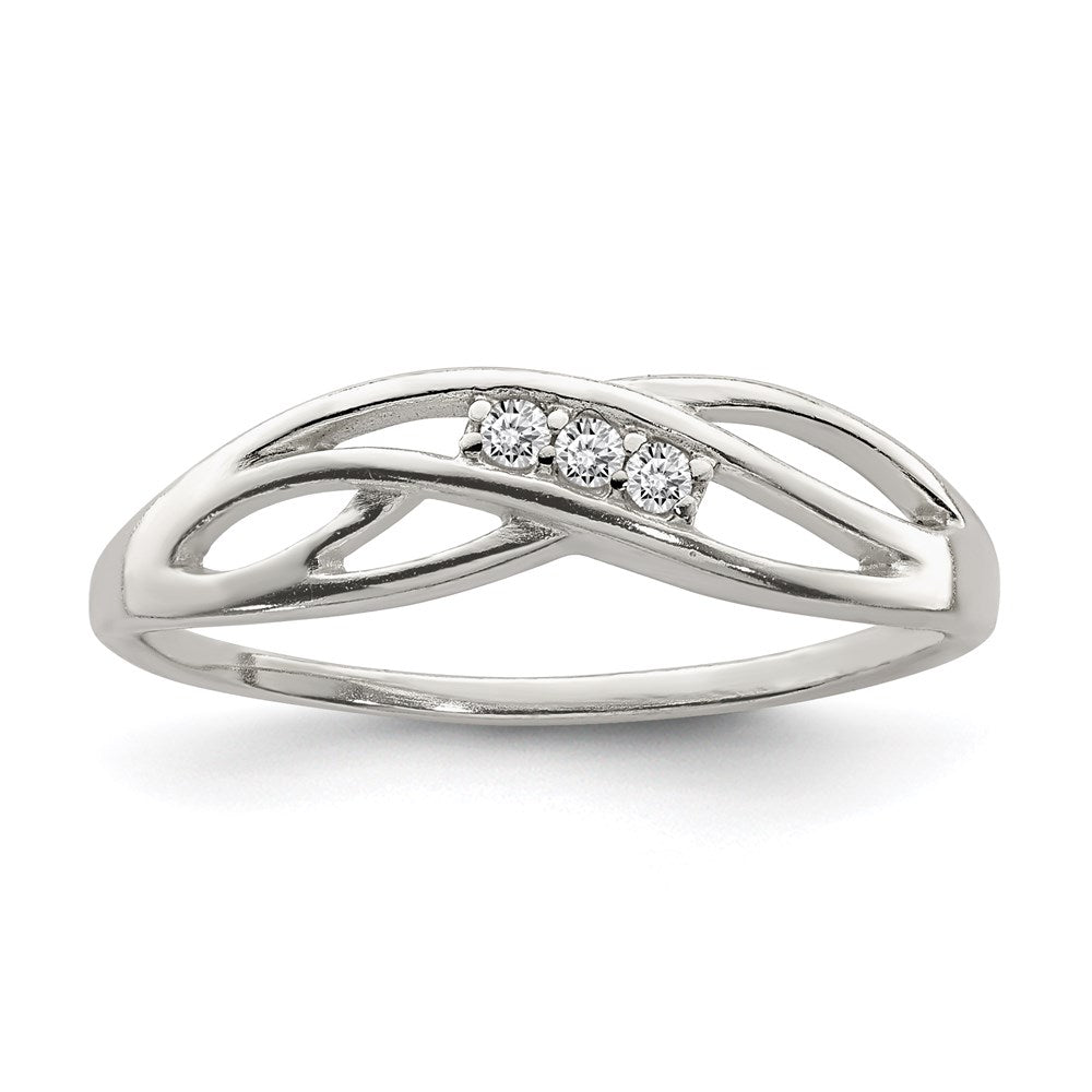 Sterling Silver Cz Ring