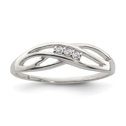 Sterling Silver Cz Ring