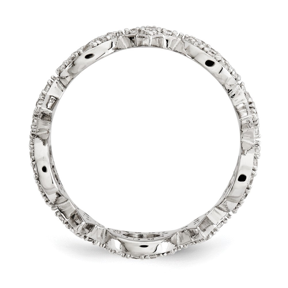 Sterling Silver Cz Ring