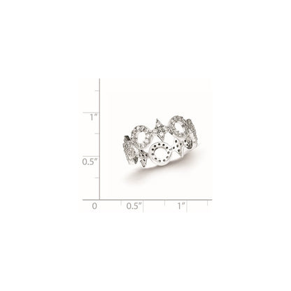 Sterling Silver Cz Ring