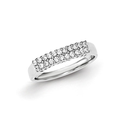 Sterling Silver Cz Ring