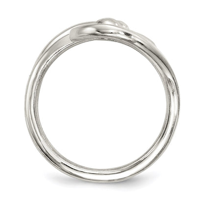 Sterling Silver Polished Fancy Swirl Ring
