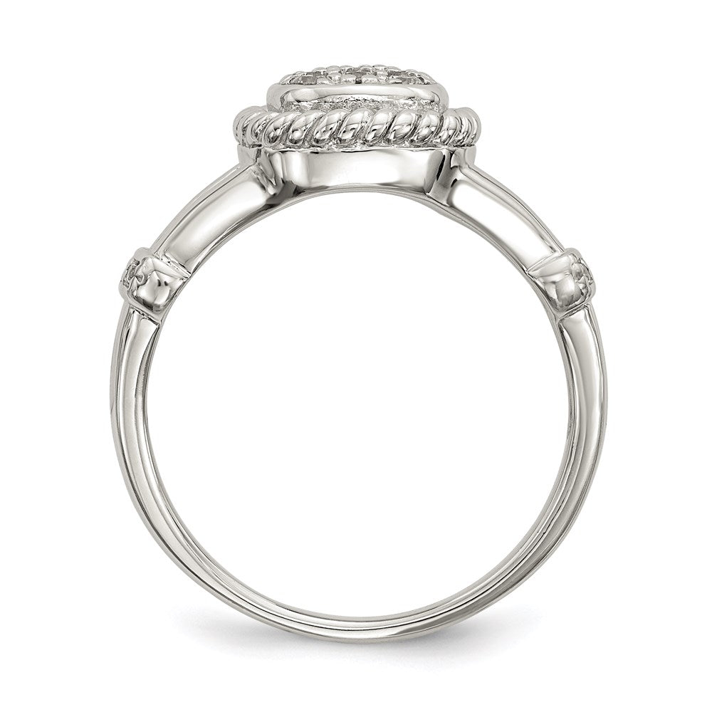 Sterling Silver Cz Ring