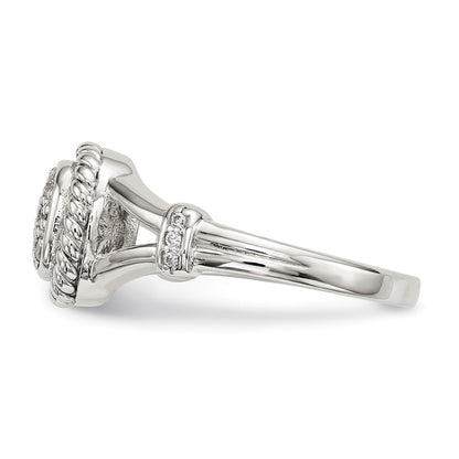 Sterling Silver Cz Ring
