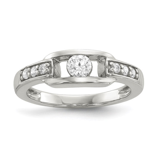 Sterling Silver Cz Ring