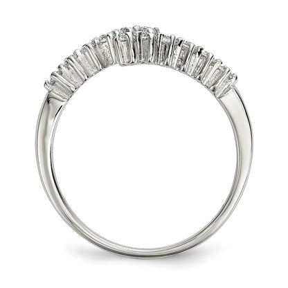 Sterling Silver Cz Ring (Size 8 Only)