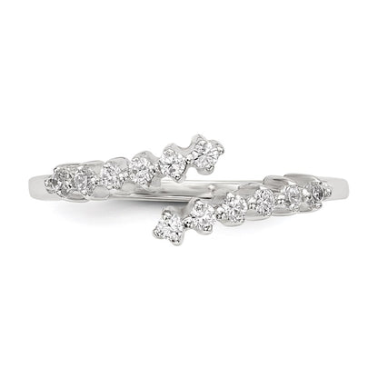 Sterling Silver Cz Ring (Size 8 Only)