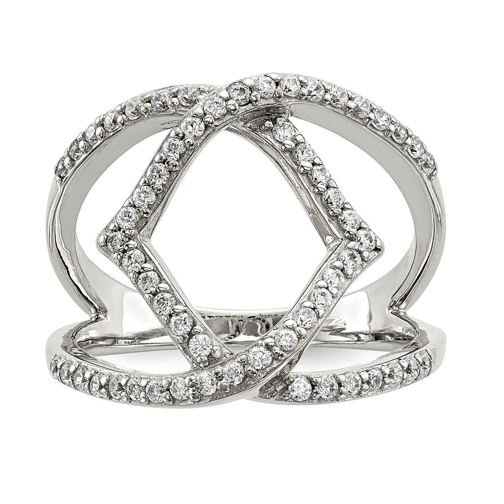 Sterling Silver Cz Ring