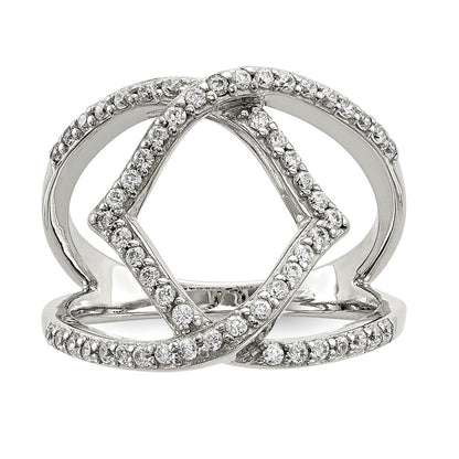 Sterling Silver Cz Ring