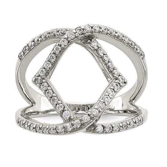 Sterling Silver Cz Ring