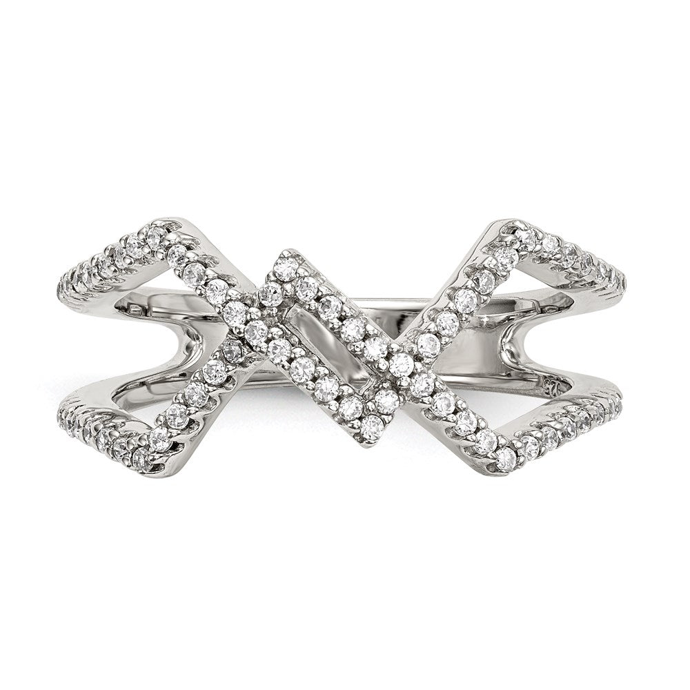 Sterling Silver Cz Ring