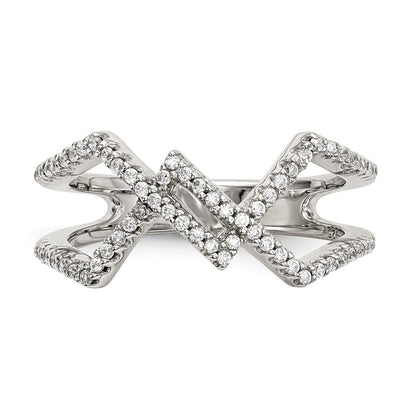 Sterling Silver Cz Ring