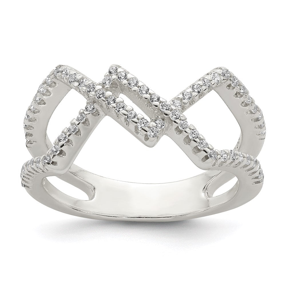 Sterling Silver Cz Ring