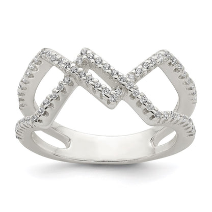 Sterling Silver Cz Ring