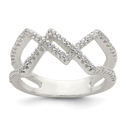 Sterling Silver Cz Ring
