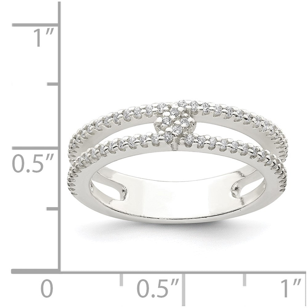Sterling Silver Cz Ring