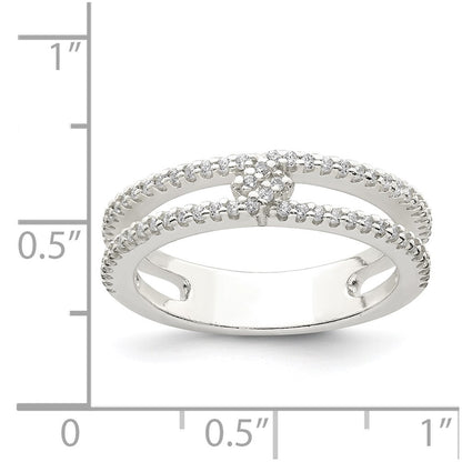 Sterling Silver Cz Ring