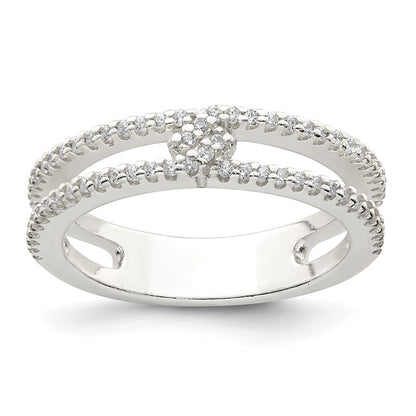 Sterling Silver Cz Ring