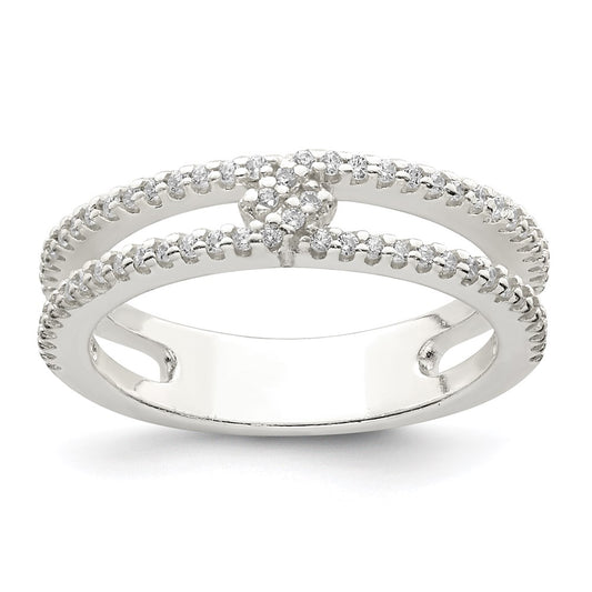Sterling Silver Cz Ring