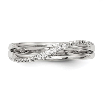 Sterling Silver Cz Ring
