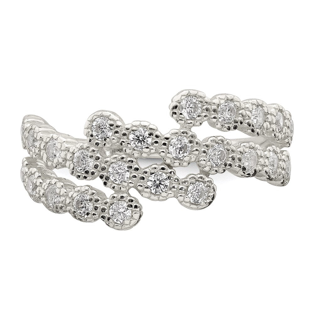 Sterling Silver Cz Ring