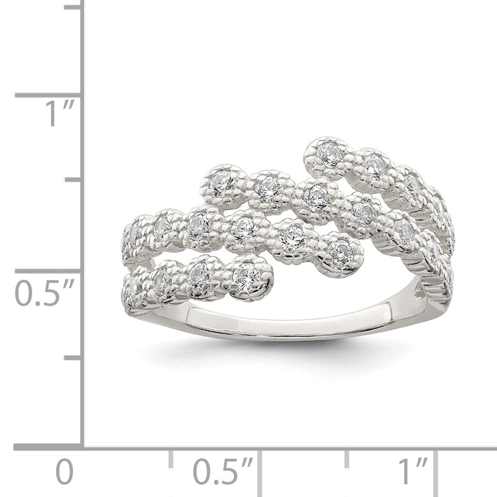 Sterling Silver Cz Ring