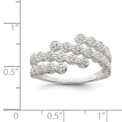 Sterling Silver Cz Ring