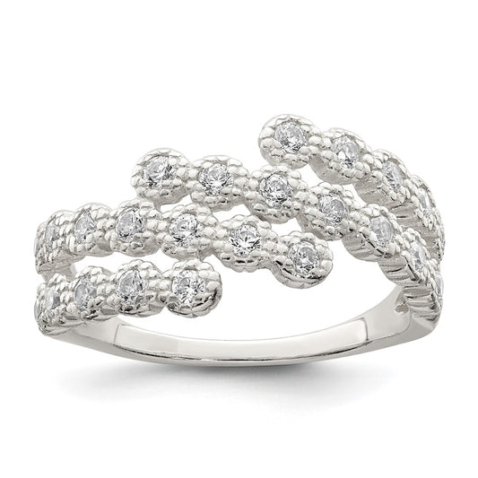 Sterling Silver Cz Ring