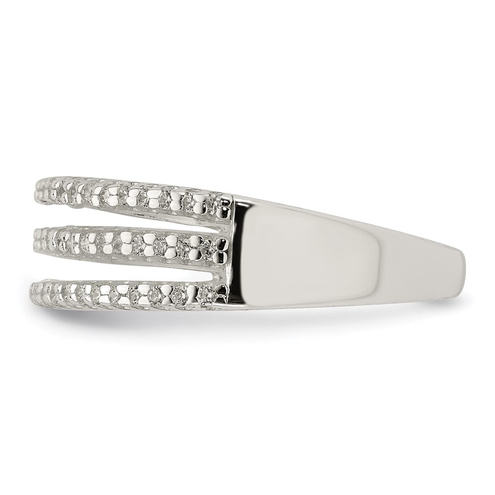 Sterling Silver Cz Ring
