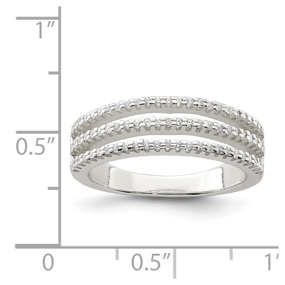Sterling Silver Cz Ring