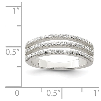Sterling Silver Cz Ring