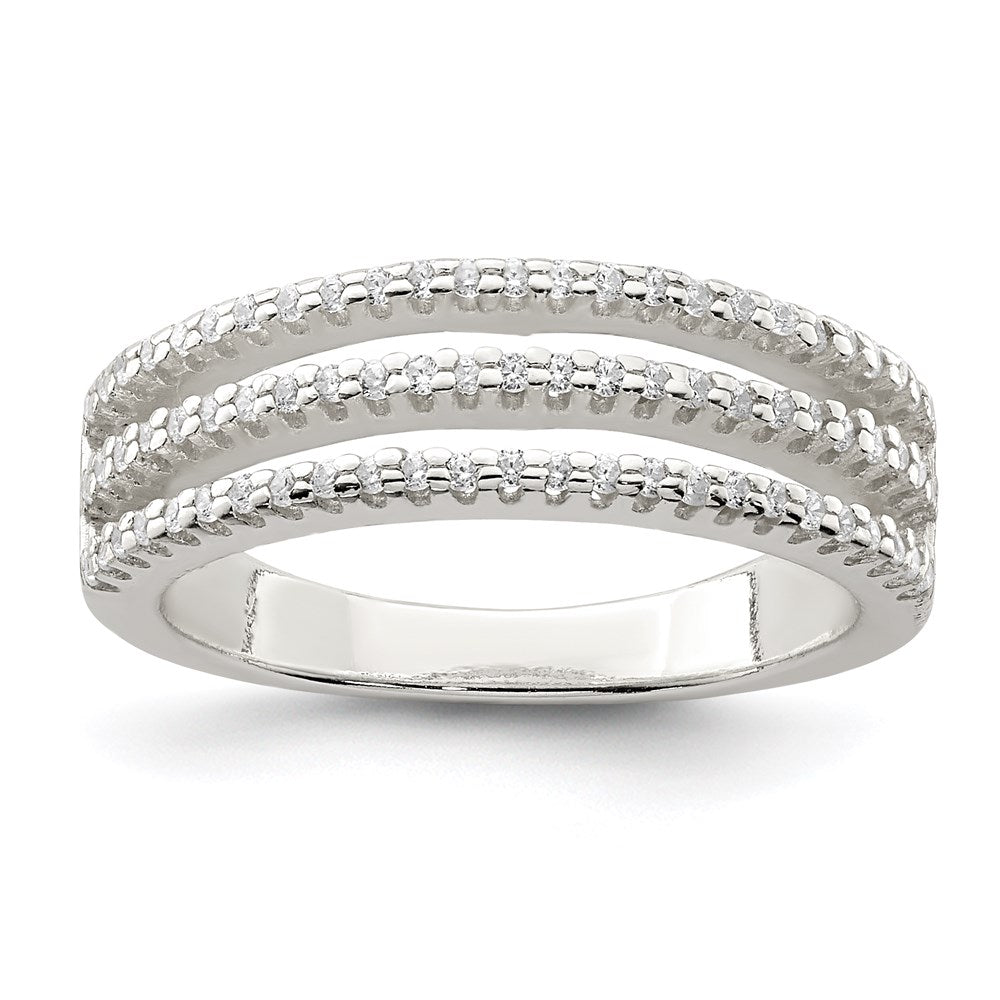 Sterling Silver Cz Ring