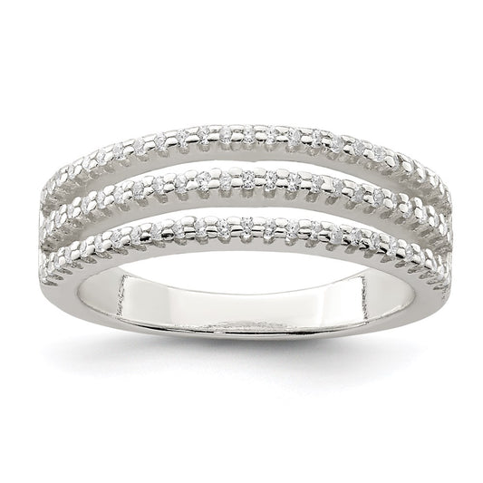 Sterling Silver Cz Ring