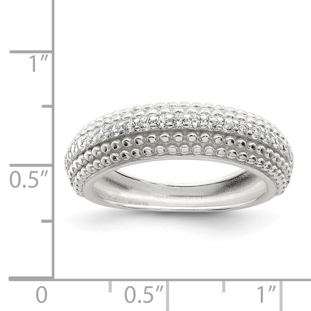 Sterling Silver Cz Ring