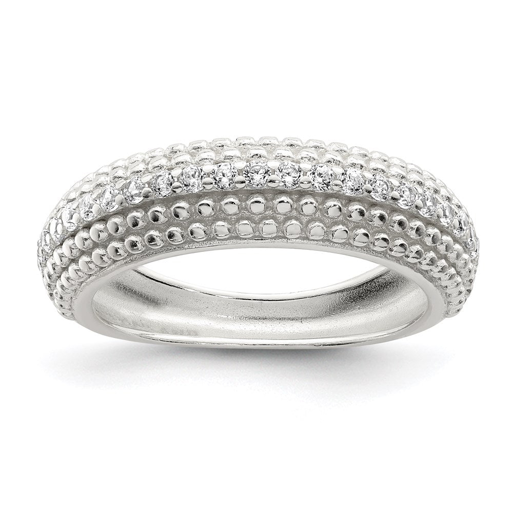 Sterling Silver Cz Ring