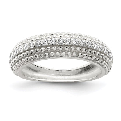 Sterling Silver Cz Ring