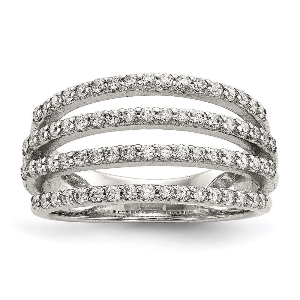 Sterling Silver Cz Ring