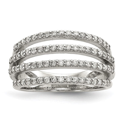 Sterling Silver Cz Ring