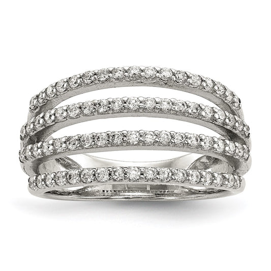 Sterling Silver Cz Ring