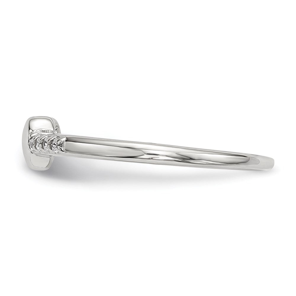 Sterling Silver Cz Heart Ring