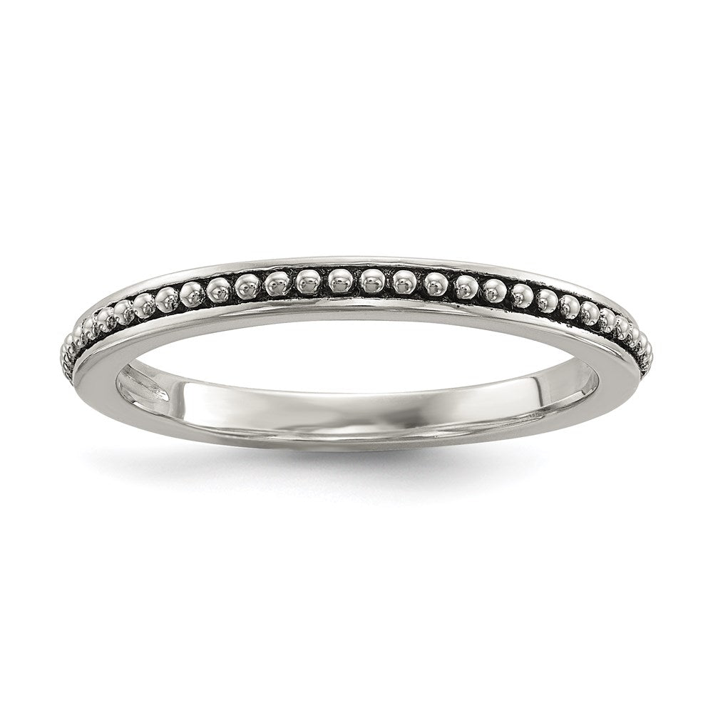 Silver/14K Two Tone Sterling Silver 14K Antiqued 8mm Button Fwc Pearl Set Of 3 Rings