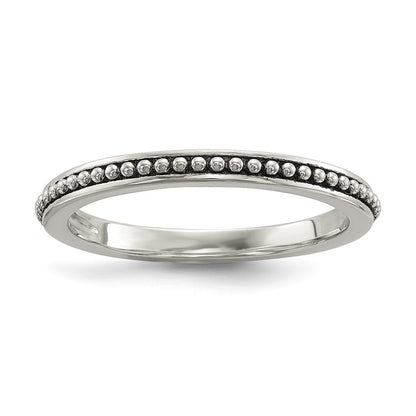 Silver/14K Two Tone Sterling Silver 14K Antiqued 8mm Button Fwc Pearl Set Of 3 Rings