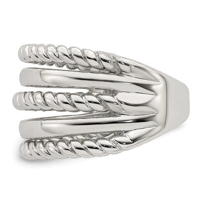 Sterling Silver Polished Fancy Ring