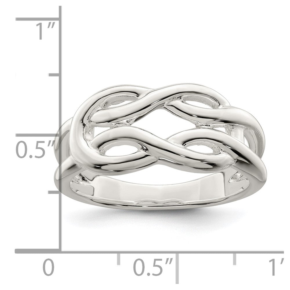 Sterling Silver Polished Celtic Knot Ring