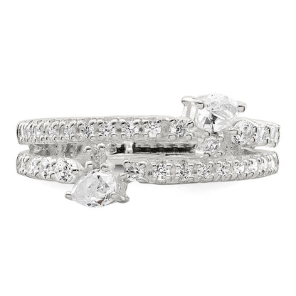 Sterling Silver Cz Ring