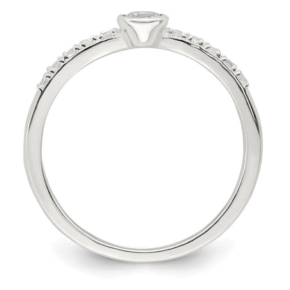 Sterling Silver Cz Ring