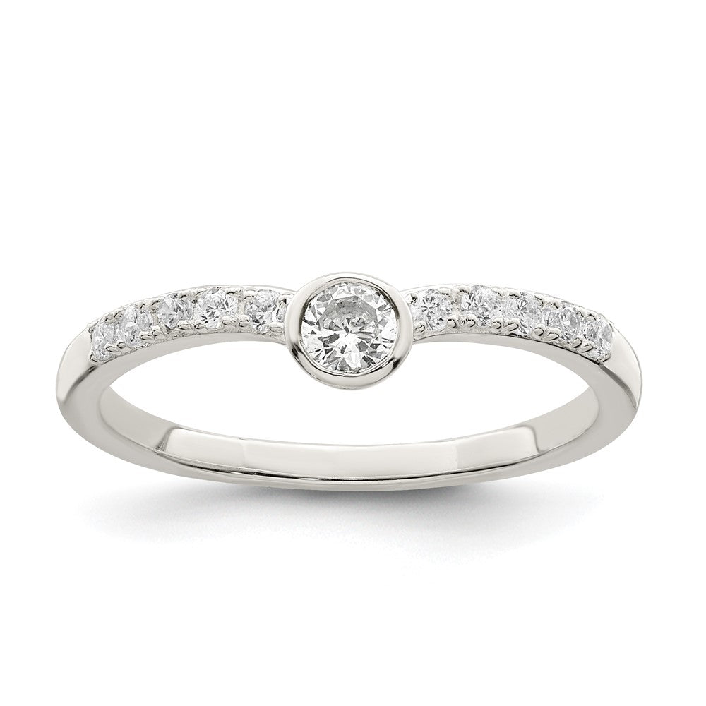 Sterling Silver Cz Ring