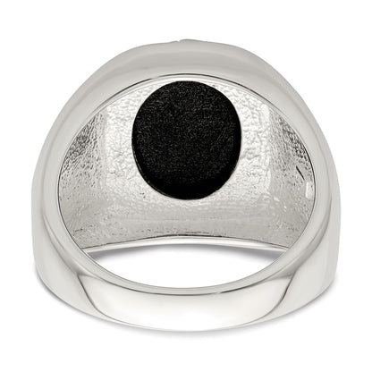 Sterling Silver Black Agate Ring